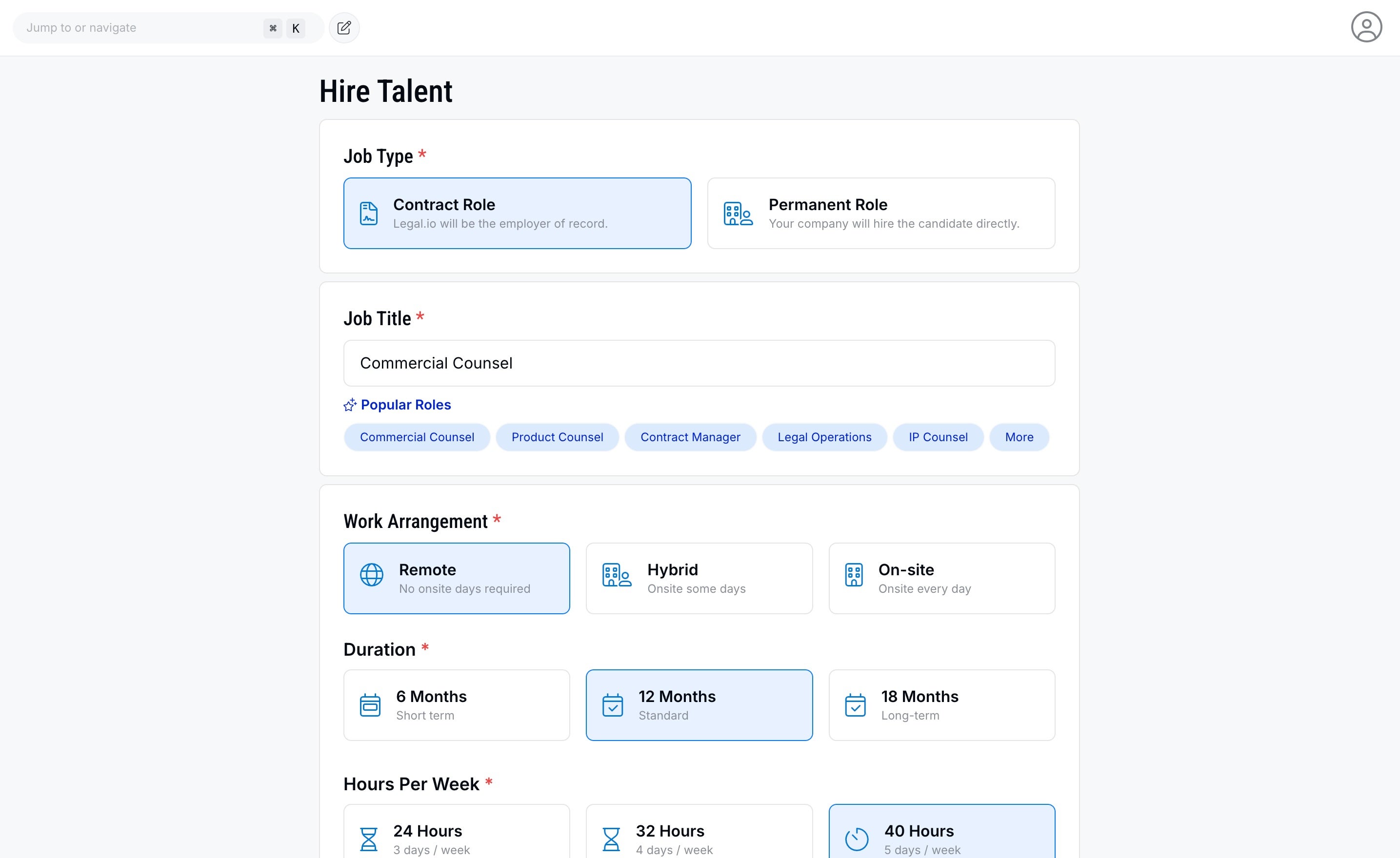 Hire Talent